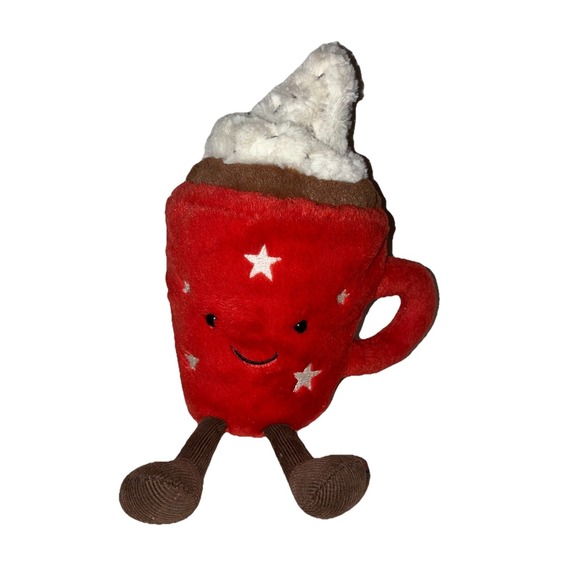 Jellycat Amuseables Hot Chocolate 8" Soft Plush Mug Figure Retired NEW - Picture 1 of 13